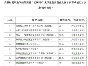大學(xué)生創(chuàng)新創(chuàng)業(yè)大賽成績(jī)
