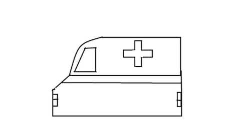 救護車的畫法 繪畫,小汽車的簡筆畫圖5