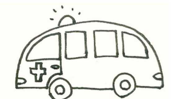 救護車的畫法 繪畫,小汽車的簡筆畫圖11