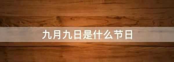 9 9日是什么日子,九月九日是什么節(jié)日?qǐng)D2