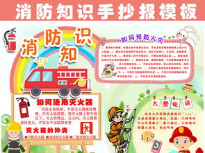 防火防盜安全知識(shí)小報(bào)模板