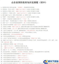 國(guó)防安全知識(shí)競(jìng)賽答案