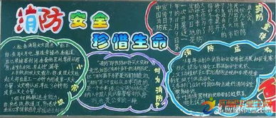 小學消防安全知識黑板報
