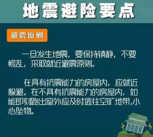 地震安全知識(shí)短信