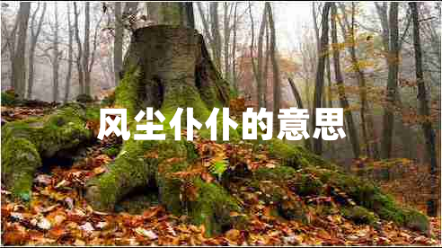 風塵仆仆的意思