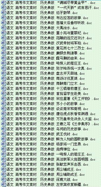 議論文典故素材