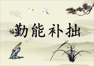 勤能補(bǔ)拙典故