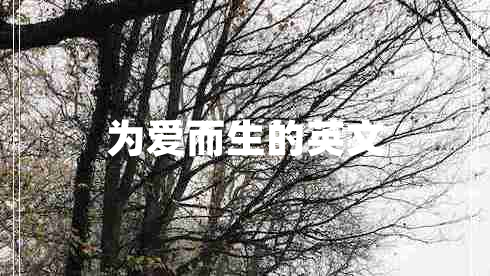 為愛而生的英文