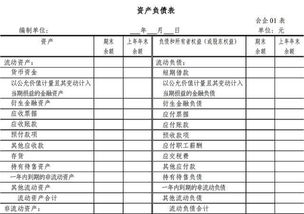 資產(chǎn)負(fù)債表會計科目的說明