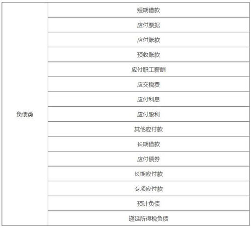 會(huì)計(jì)科目,基礎(chǔ),分類