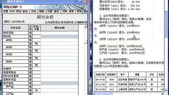 會計科目那些有期初余額