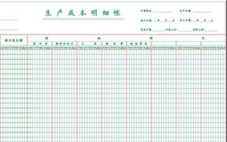 會(huì)計(jì)科目多欄式明細(xì)分類(lèi)表