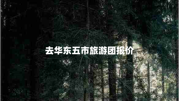 去華東五市旅游團(tuán)報價