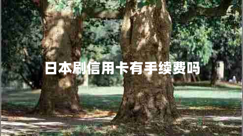 日本刷信用卡有手續(xù)費(fèi)嗎