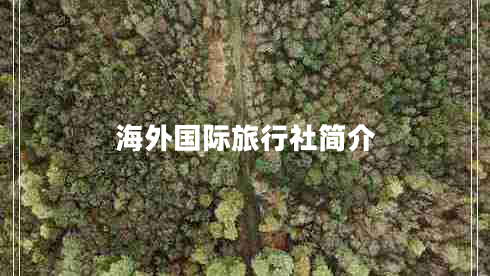 海外國際旅行社簡介