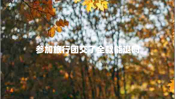 參加旅行團(tuán)交了全款能退嗎