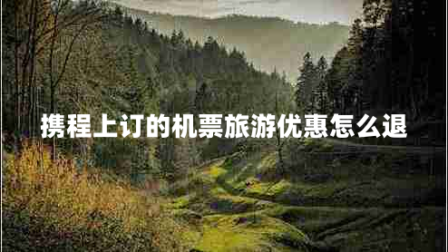 攜程上訂的機(jī)票旅游優(yōu)惠怎么退