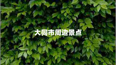 大同市周邊景點
