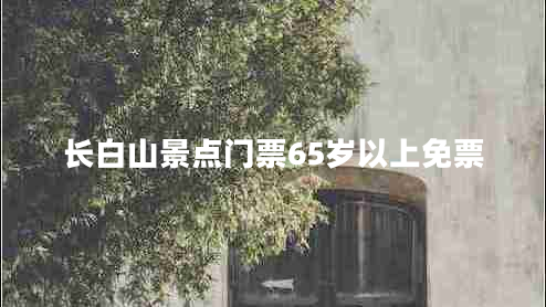 長白山景點門票65歲以上免票