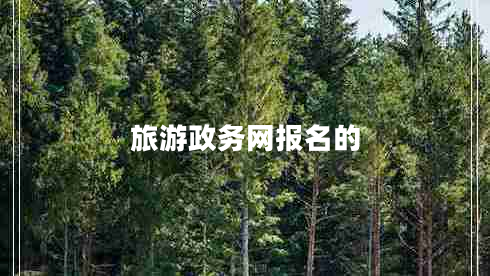 旅游政務網(wǎng)報名的