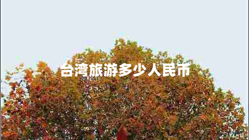 臺(tái)灣旅游多少人民幣