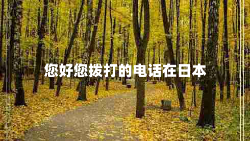 您好您撥打的電話在日本