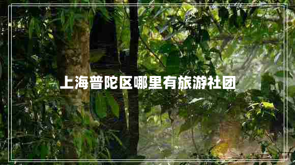 上海普陀區(qū)哪里有旅游社團(tuán)