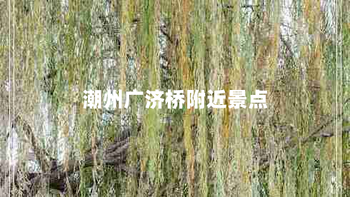 潮州廣濟橋附近景點