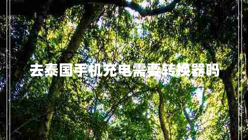 去泰國(guó)手機(jī)充電需要轉(zhuǎn)換器嗎