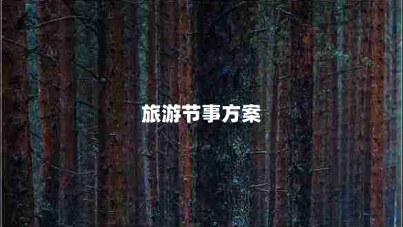 旅游節(jié)事方案