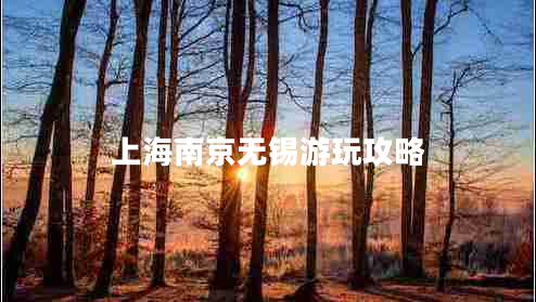 上海南京無錫游玩攻略