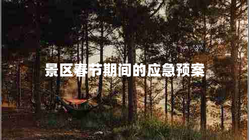 景區(qū)春節(jié)期間的應急預案