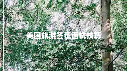 美國(guó)旅游簽證面試技巧
