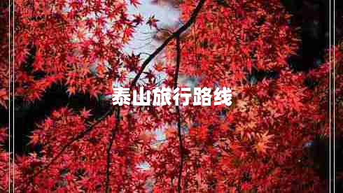 泰山旅行路線