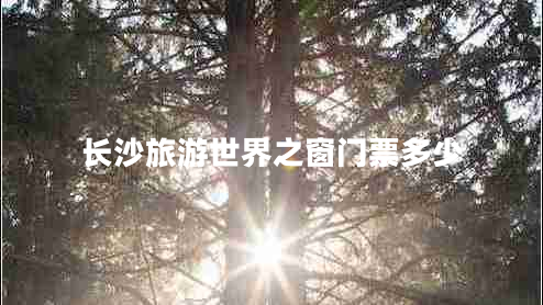 長沙旅游世界之窗門票多少