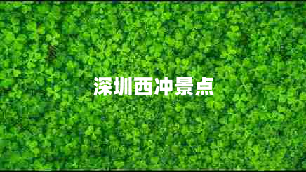 深圳西沖景點