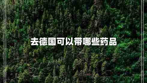 去德國(guó)可以帶哪些藥品