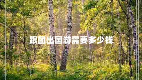 跟團(tuán)出國(guó)游需要多少錢