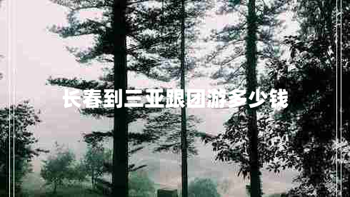 長春到三亞跟團(tuán)游多少錢