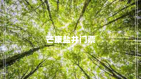 芒康鹽井門票
