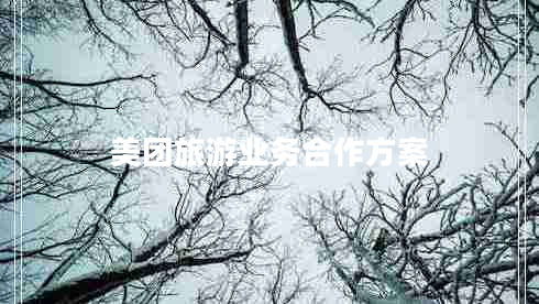 美團(tuán)旅游業(yè)務(wù)合作方案 美團(tuán)旅游業(yè)務(wù)合作方案