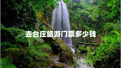 去臺(tái)莊旅游門(mén)票多少錢(qián)