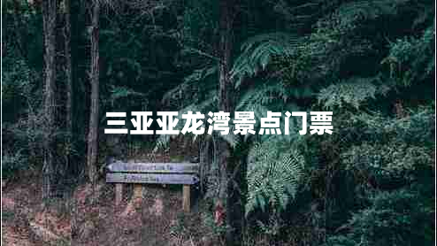 三亞亞龍灣景點門票
