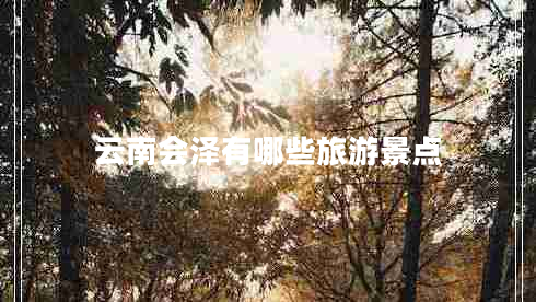 云南會(huì)澤有哪些旅游景點(diǎn)