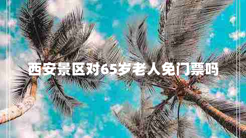 西安景區(qū)對(duì)65歲老人免門票嗎