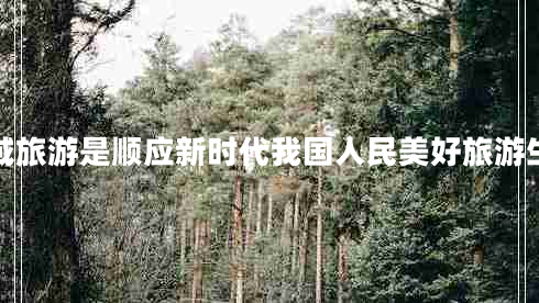 全域旅游是順應(yīng)新時(shí)代我國(guó)人民美好旅游生活