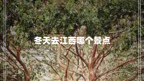 冬天去江西哪個景點