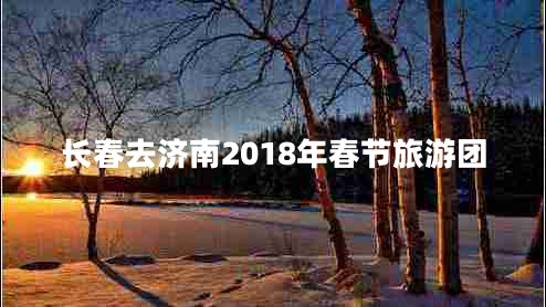 長春去濟南2018年春節(jié)旅游團