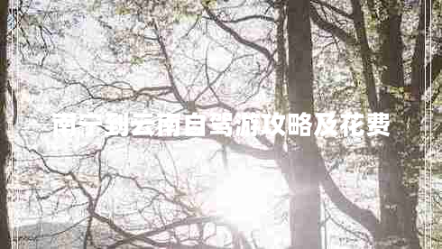 南寧到云南自駕游攻略及花費(fèi)