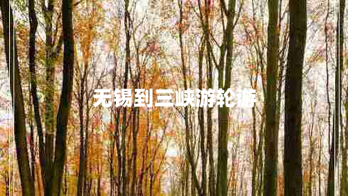無錫到三峽游輪游